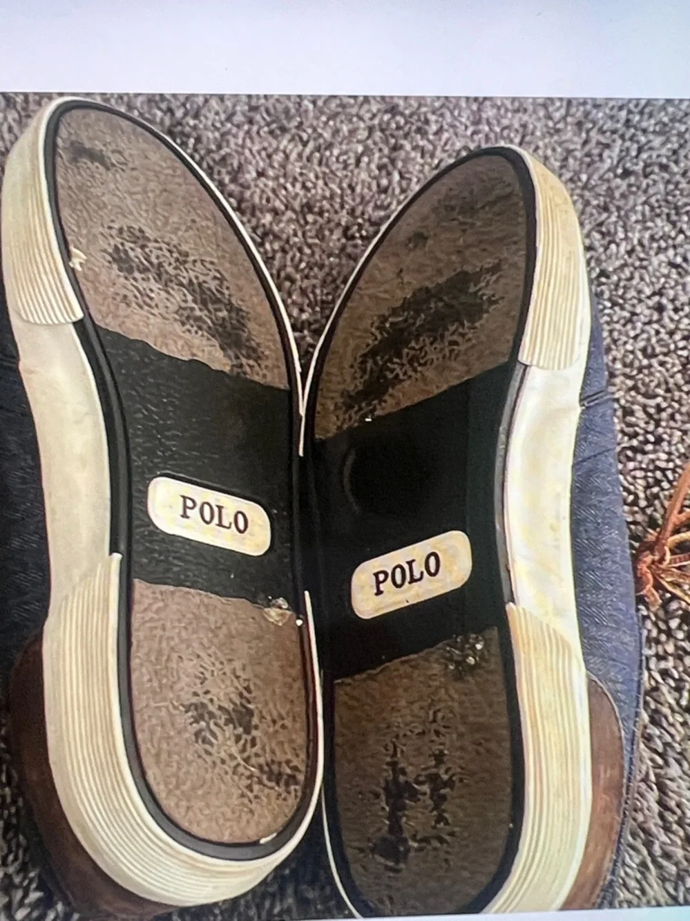Polo Ralph Lauren Canvas Leather Shoes Size 10.5
